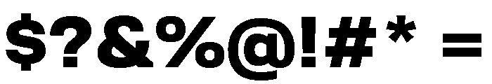 TofinoWide BlackPersonal Font OTHER CHARS