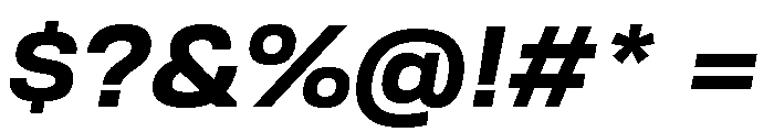 TofinoWide BoldItalicPersonal Font OTHER CHARS