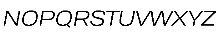 TofinoWide BookItalicPersonal Font UPPERCASE