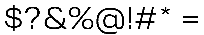 TofinoWide BookPersonal Font OTHER CHARS