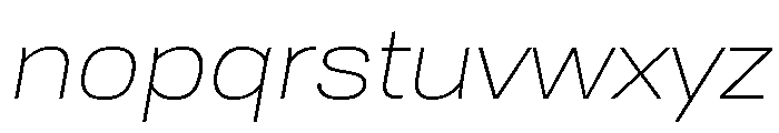 TofinoWide LightItalicPersonal Font LOWERCASE