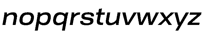 TofinoWide MediumItalicPersonal Font LOWERCASE
