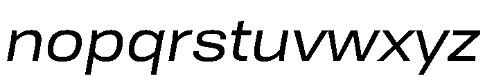 TofinoWide RegularItalicPersonal Font LOWERCASE
