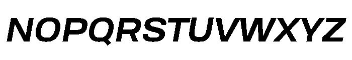 TofinoWide SemiboldItalicPersonal Font UPPERCASE