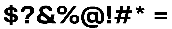 TofinoWide SemiboldPersonal Font OTHER CHARS