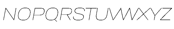 TofinoWide ThinItalicPersonal Font UPPERCASE