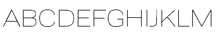TofinoWide ThinPersonal Font UPPERCASE