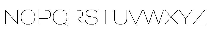 TofinoWide ThinPersonal Font UPPERCASE