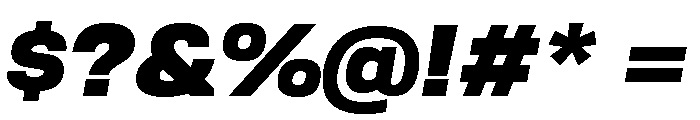 TofinoWide UltraItalicPersonal Font OTHER CHARS