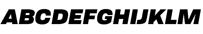 TofinoWide UltraItalicPersonal Font UPPERCASE