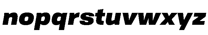 TofinoWide UltraItalicPersonal Font LOWERCASE