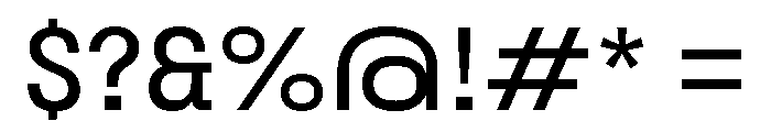Tofonsra Light Font OTHER CHARS
