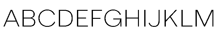 Tofrauha Extralight Font UPPERCASE