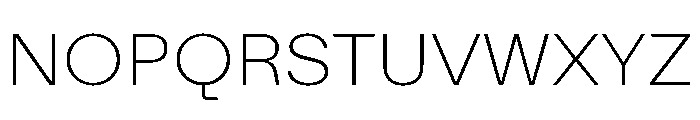 Tofrauha Extralight Font UPPERCASE