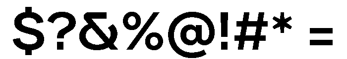 Tofrauha Medium Font OTHER CHARS