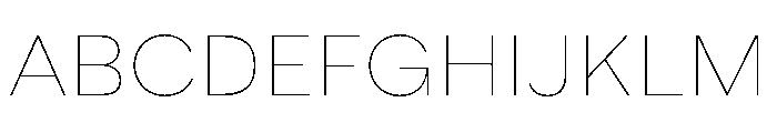 Tofrauha Thin Font UPPERCASE