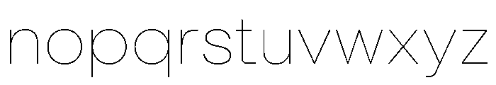 Tofrauha Thin Font LOWERCASE