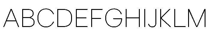 Tofsatori Thin Font UPPERCASE