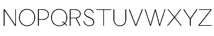 Tofsatori Thin Font UPPERCASE