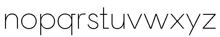 Tofsatori Thin Font LOWERCASE