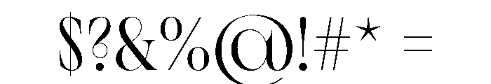 Tofssonder Regular Font OTHER CHARS