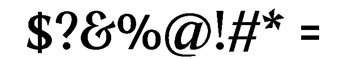 TongariDisplayLimited Medium Font OTHER CHARS