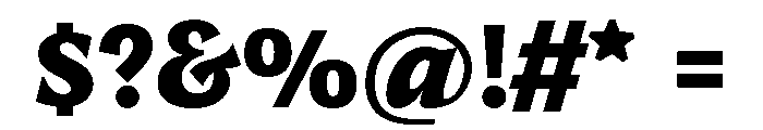 TongariLimited Black Font OTHER CHARS