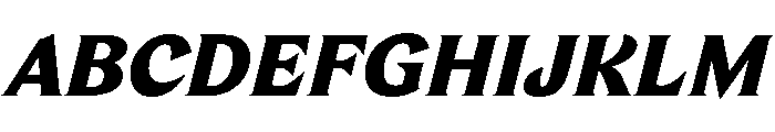 TongariLimited Blackitalic Font UPPERCASE