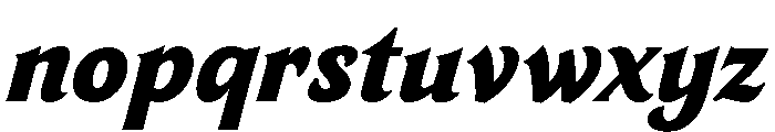 TongariLimited Blackitalic Font LOWERCASE