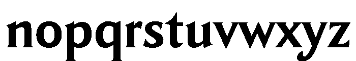 TongariLimited Bold Font LOWERCASE