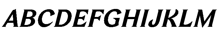 TongariLimited Bolditalic Font UPPERCASE