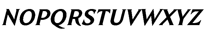 TongariLimited Bolditalic Font UPPERCASE