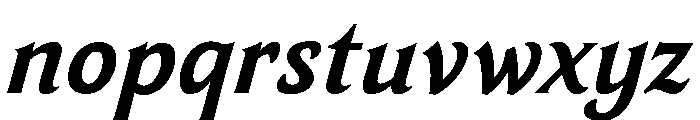 TongariLimited Bolditalic Font LOWERCASE