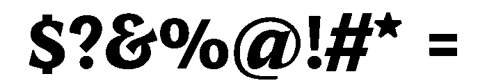 TongariLimited Extrabold Font OTHER CHARS