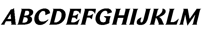 TongariLimited Extrabolditalic Font UPPERCASE