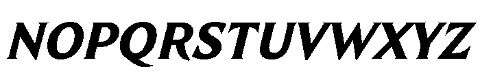 TongariLimited Extrabolditalic Font UPPERCASE