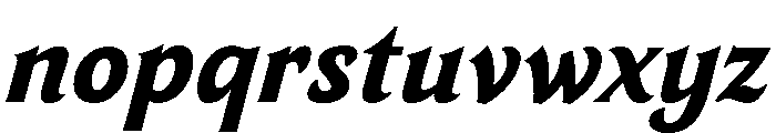 TongariLimited Extrabolditalic Font LOWERCASE