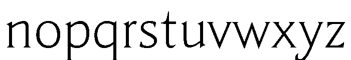 TongariLimited Light Font LOWERCASE