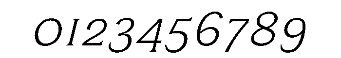 TongariLimited Lightitalic Font OTHER CHARS