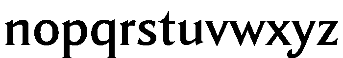TongariLimited Medium Font LOWERCASE