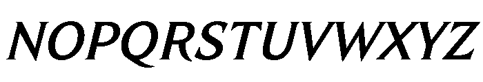 TongariLimited Mediumitalic Font UPPERCASE