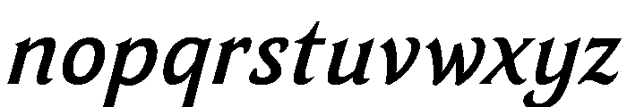 TongariLimited Mediumitalic Font LOWERCASE