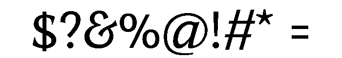 TongariLimited Regular Font OTHER CHARS