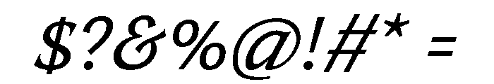 TongariLimited Regularitalic Font OTHER CHARS