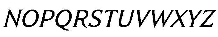 TongariLimited Regularitalic Font UPPERCASE