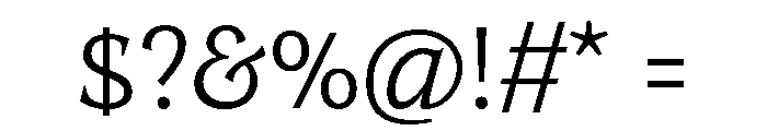 TongariLimited SemiLight Font OTHER CHARS