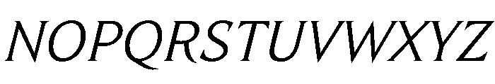 TongariLimited SemiLightitalic Font UPPERCASE