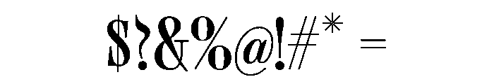 Toy Regular Font OTHER CHARS