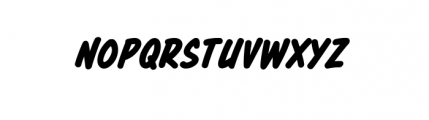 Totally Awesome Bold Italic Font LOWERCASE