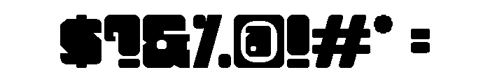 Tonal Condensed Font OTHER CHARS
